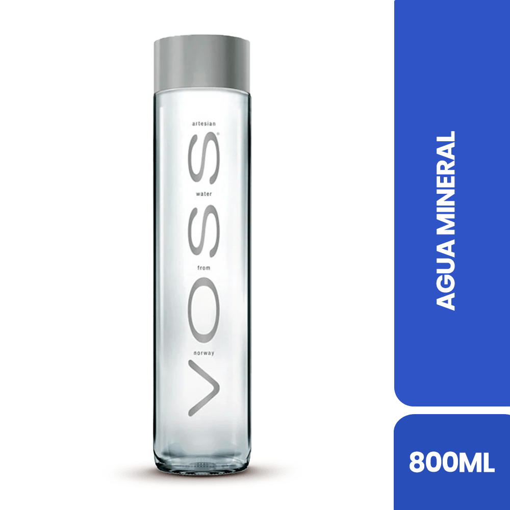 Agua Mineral Voss Vidrio 800ml