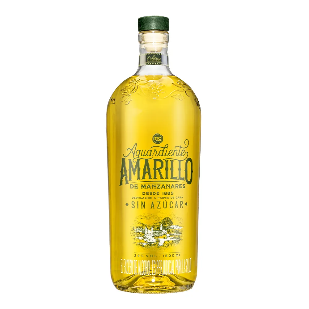 Aguardiente Amarillo Manzanares Garrafa 1500ml