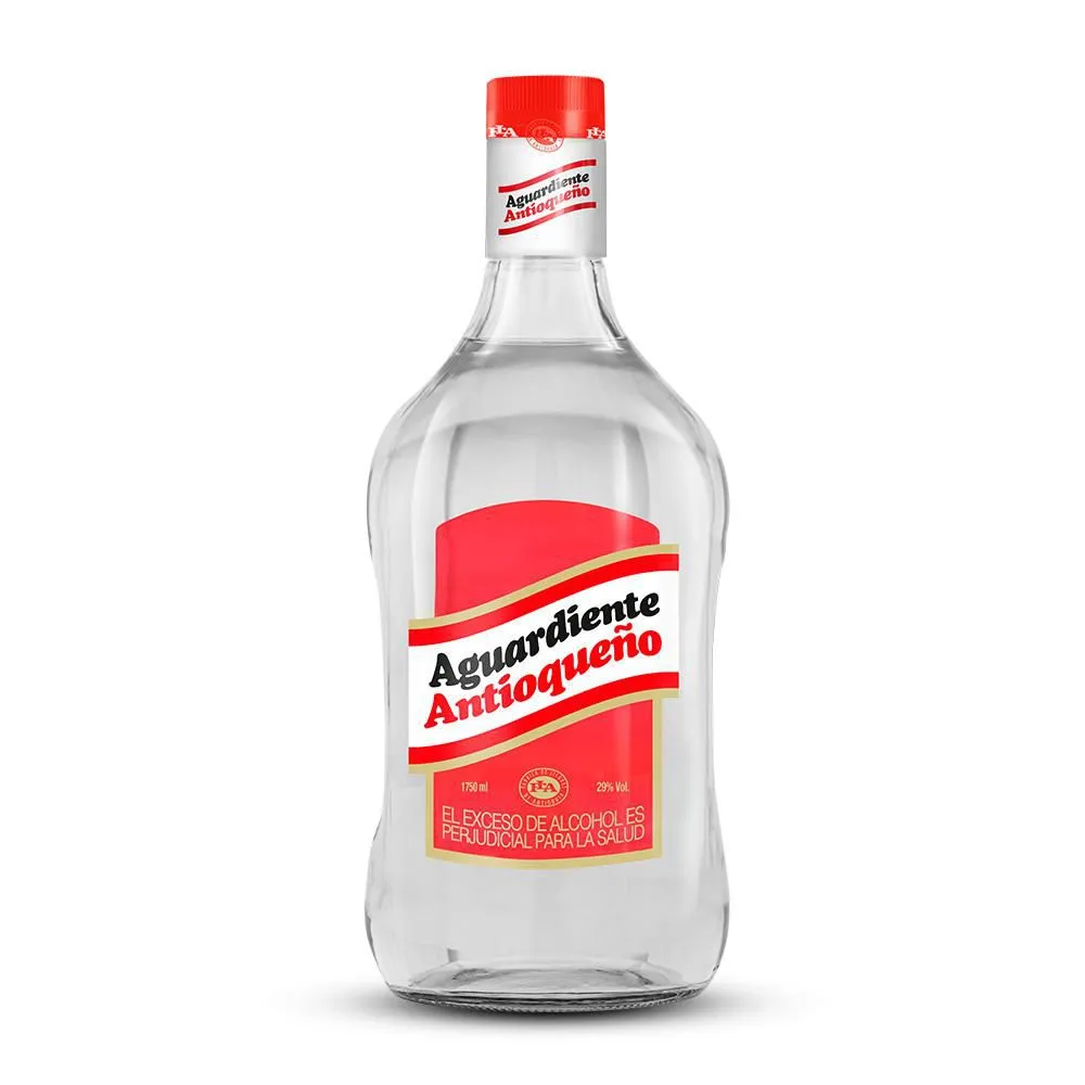 Aguardiente Antioqueño Rojo Garrafa 2000 Ml