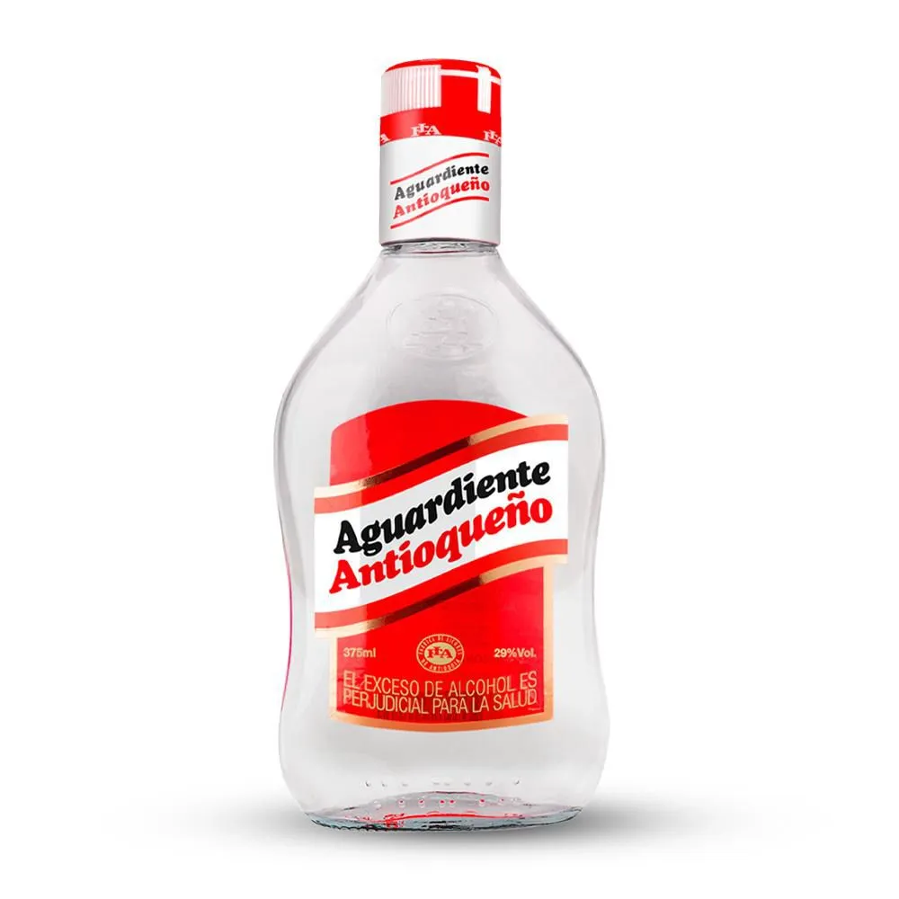 Aguardiente Antioqueño Rojo Media 375 Ml