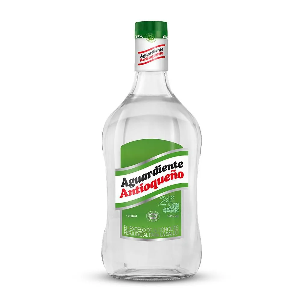 Aguardiente Antioqueño Verde Garrafa 1750 Ml