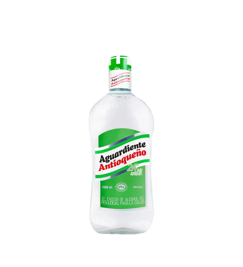 Aguardiente Antioqueño Verde Vidrio 1000 Ml