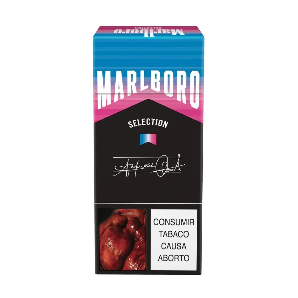 Cigarrillo Marlboro Azul Rosa Media