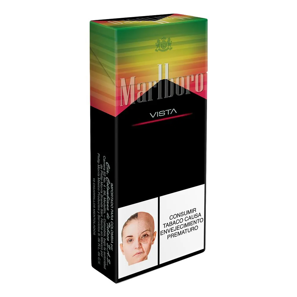 Cigarrillo Marlboro Vista Rojo Verde  Media