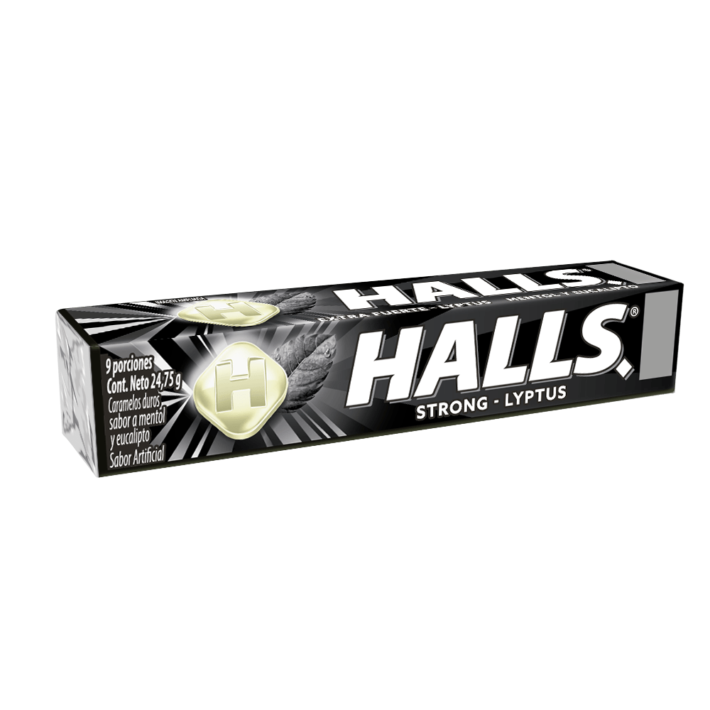 Halls Barra Extra Fuerte 25,2g