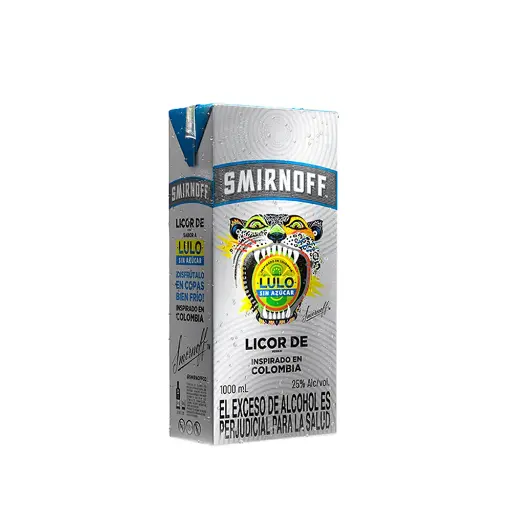 [VO00180] Vodka Smirnoff Lulo Sin Azucar 1000 Ml Tetra